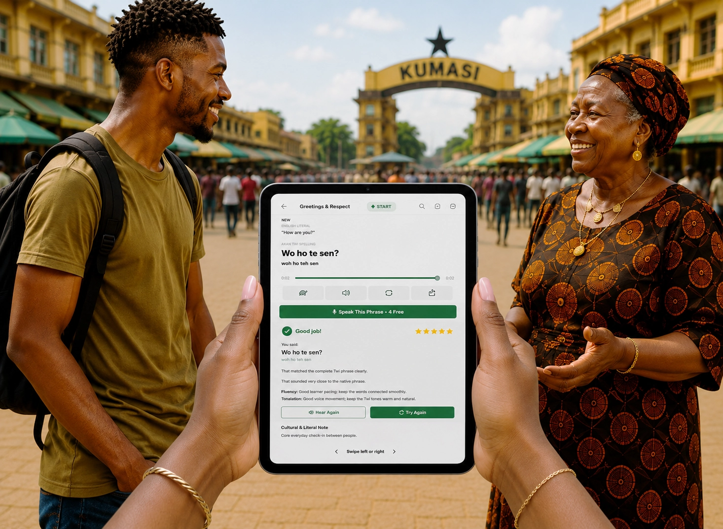 Nkyea Twi AI speaking and Missions app